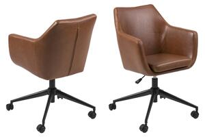Designová kancelářská židle Norris brandy - Skladem