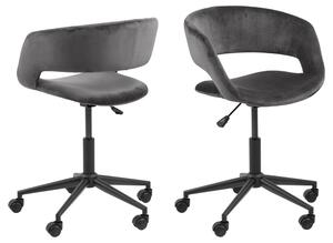Designová kancelářská židle Natania tmavě šedá