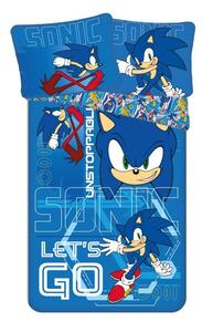 JERRY FABRICS Povlečení Sonic Lets go Bavlna, 140/200, 70/90 cm