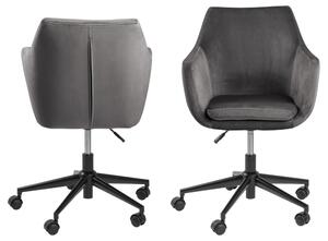 Designová kancelářská židle Norris tmavě šedá