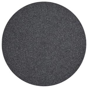 Hans Home | Kusový koberec Braided 105550 Dark Grey kruh – na ven i na doma