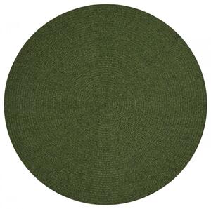Hans Home | Kusový koberec Braided 105554 Green kruh – na ven i na doma - 200x200 (průměr) kruh