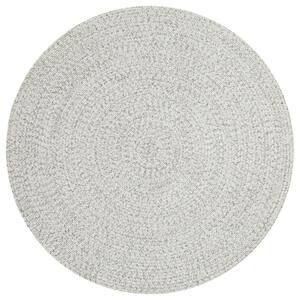 Hans Home | Kusový koberec Braided 105553 Light Melange kruh – na ven i na doma
