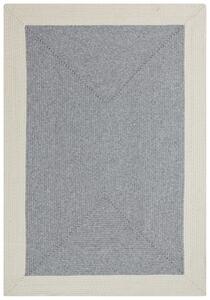 Hans Home | Kusový koberec Braided 105555 Grey Creme – na ven i na doma - 160x230