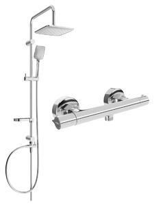 Mexen Sven sprchový set s dešťovou sprchou a Slim termostatickou sprchovou baterií, chromová, 77105262-00
