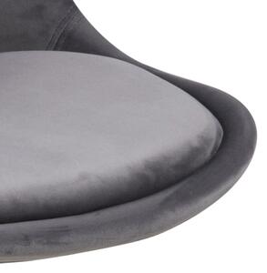 Designové židle Nascha tmavě šedá tkanina