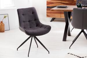 Designové židle Amiyah tmavě šedá-černá
