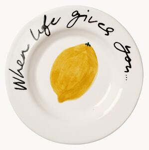 Ručně vyrobený dezertní talíř Lemon