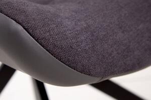 Designové židle Amiyah tmavě šedá-černá