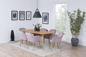 Designové židle Nashira světle růžová VIC