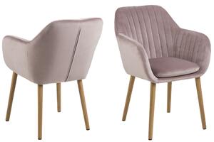 Designové židle Nashira světle růžová VIC