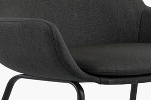 Stylová barová židle Alcide tmavě šedá