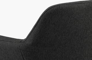 Stylová barová židle Alcide tmavě šedá