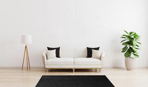 Vopi koberce Kusový koberec Eton černý 78 čtverec - 150x150 cm