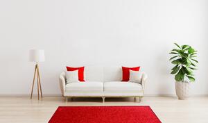 Vopi koberce Kusový koberec Eton červený 15 čtverec - 150x150 cm