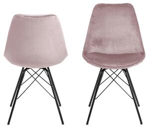Designová židle Nasia světle růžová