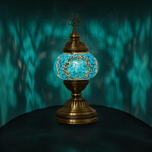 Krásy Orientu Orientální skleněná mozaiková stolní lampa Aylin - ø skla 12 cm
