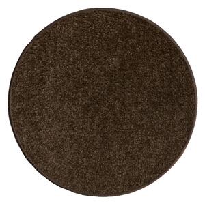 Vopi koberce AKCE: 100x100 (průměr) kruh cm Eton 97 hnědý koberec kulatý - 100x100 (průměr) kruh cm