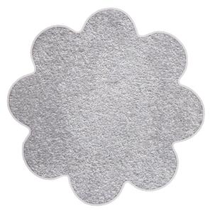 Vopi koberce Květinový koberec Eton šedý - 120x120 kytka cm