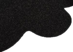 Vopi koberce Květinový koberec Eton černý - 120x120 kytka cm