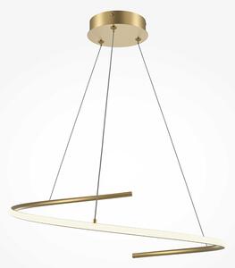 Maytoni Curve LED závěsné svítidlo Zlatá