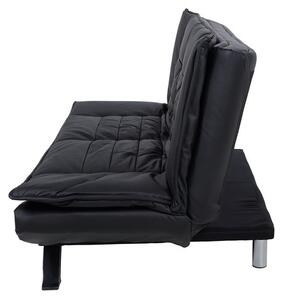 Designová rozkládací sedačka Alun 196 cm černá