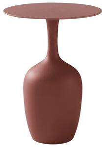 Jotex Terakotově červený kovový odkládací stolek FIORO 41 cm