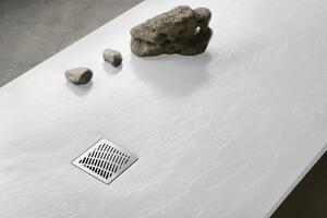 Gelco, MITIA sprchová vanička z litého mramoru, obdélník 200x90x3 cm, bílá, PMB20090
