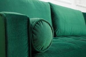 Rohová sedačka Adan II 260 cm smaragdově zelený samet