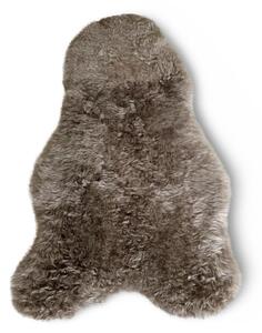 Islandská jehněčí kůže, šedohnědá - taupe, barvená, střižený chlup, velikost II Střižený chlup 5 cm II - 100-110 cm