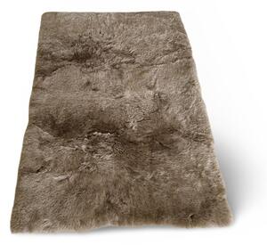 Kožený koberec z ovčí kůže - střižený chlup - taupe - 3K - rovný 3 kůže Střižený chlup 5 cm