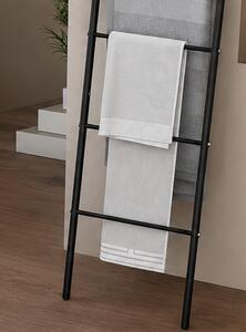 Věšák, žebřík na šaty, kov, 169x41 cm, černá, Dekorino TK20260005