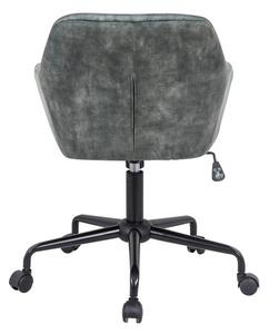 Designová kancelářská židle Kiara zelený samet