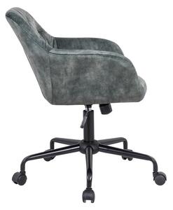 Designová kancelářská židle Kiara zelený samet
