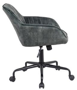 Designová kancelářská židle Esmeralda zelený samet