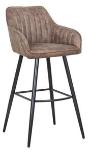 Designová barová židle Esmeralda vintage taupe