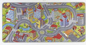 Hanse Home Collection koberce Dětský kusový koberec Play 102379 (silnice) - 90x200 cm