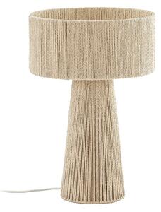 Stolní lampa Lindby, Anuva, Béžová, Obývací pokoj, Papír / Karton, Venkovský / rustikální
