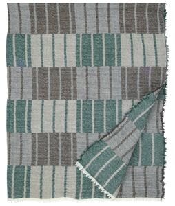 Lapuan Kankurit Vlněná deka Sointu 140x180, zeleno-hnědá