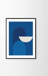 The Poster Club Plakát Abstract Blue by Alexandra Papadimouli 50x70 cm