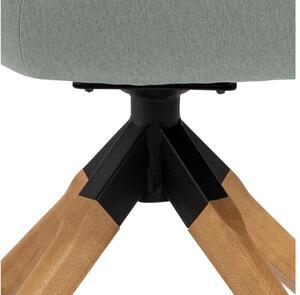 Designová židle Ariella světle šedá - přírodní
