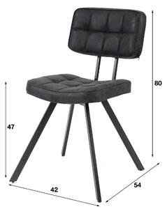 Jídelní židle Adri I Wax PU black