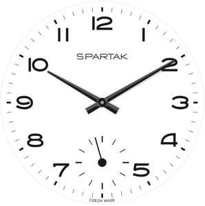 PRIM Skleněné nástěnné hodiny inspirované hodinkami Prim Spartak Prim Spartak – bílé E19.4733.01.006888