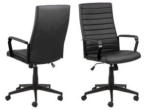 Kancelářská židle Triston černá koženka