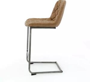 Barová židle Dirk Wax PU cowhide brown