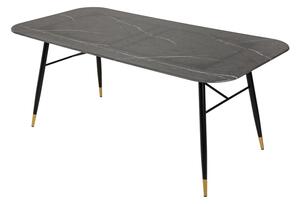 Jídelní stůl Laney 180 cm mramor černý