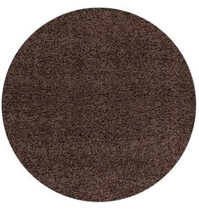 Kusový koberec Life Shaggy 1500 brown kruh-80x80 (průměr) kruh