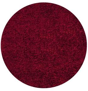Kulatý koberec Life Shaggy 1500 red 160x160 cm