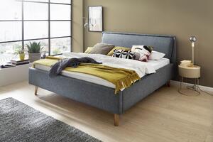 Čalouněná postel deria 160 x 200 cm modrá