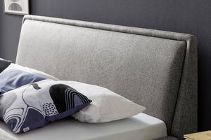 Čalouněná postel deria 140 x 200 cm šedá